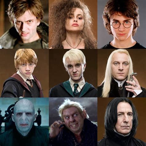 Grupo de personajes secundarios de Harry Potter envejecidos por IA