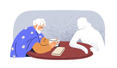 ilustración de persona mayor superando barreras tecnológicas