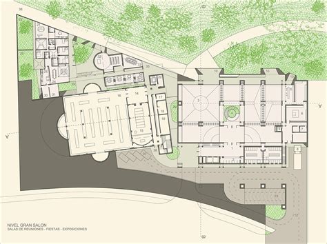 Plano arquitectónico del Centro Comunitario de Cuidados de Portezuelo, destacando la distribución de espacios.