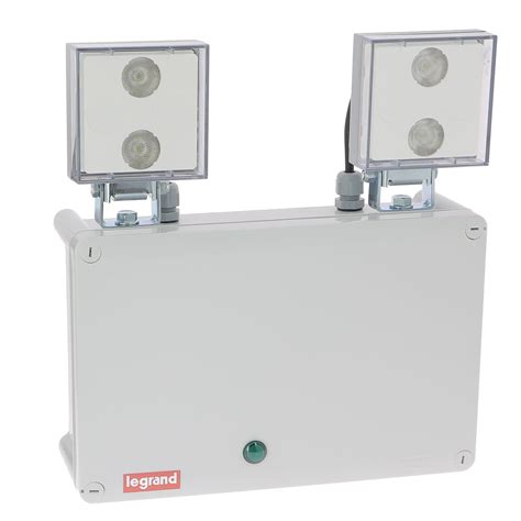 Ejemplo de luminaria de emergencia de Legrand con pictograma accesible