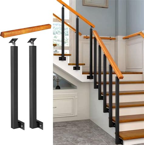 Escaleras con doble pasamanos para adultos mayores