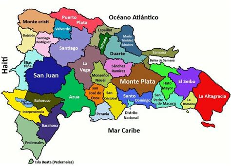 Mapa de República Dominicana destacando regiones con mayores desafíos para personas con discapacidad