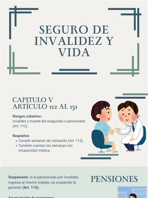 Esquema de requisitos para el Seguro de Invalidez y Sobrevivencia
