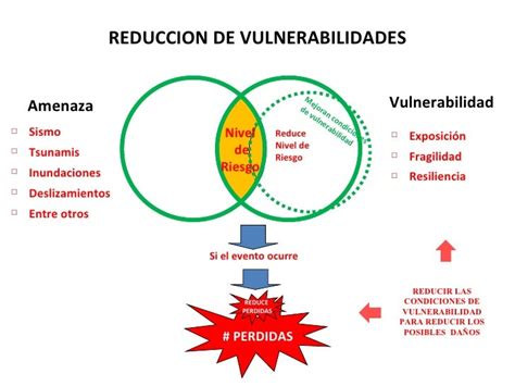 Infografía: Componentes de la vulnerabilidad y estrategias de reducción de riesgo