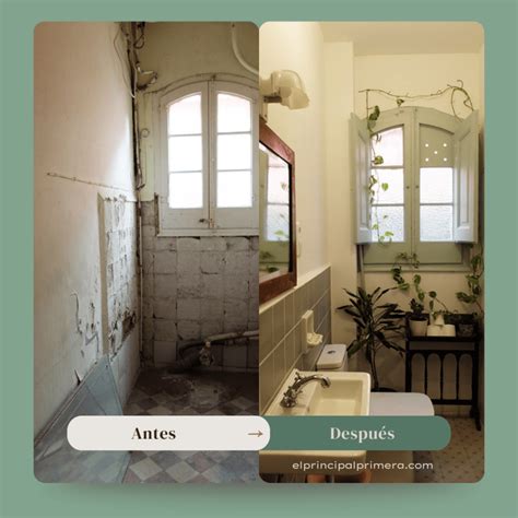 Infografía comparativa: antes y después de una reforma de baño para personas con movilidad reducida.