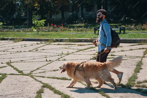 Cuidador paseando perro en parque en Calama