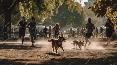 Persona jugando con un perro en un parque