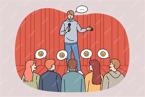 Ilustración humorística de personas mayores contando chistes