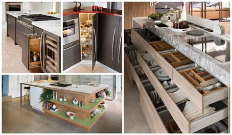 Cocina pequeña con soluciones de almacenamiento inteligente