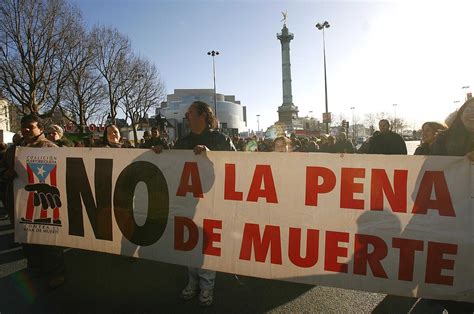 Manifestación por la abolición de la pena de muerte
