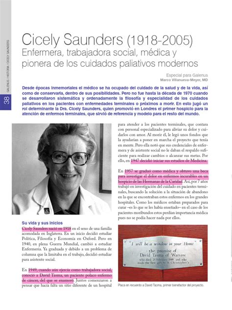 Esquema de la filosofía de cuidados paliativos de Cicely Saunders