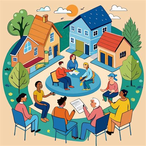 Foto de una reunión comunitaria o un taller de capacitación para personal de servicios