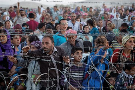 Toma aérea de un campamento de refugiados sirios