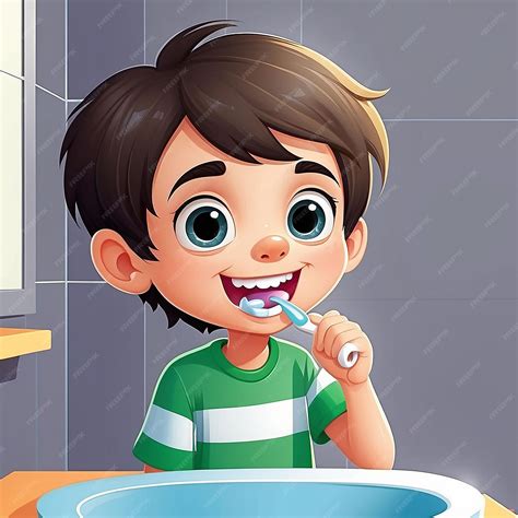 Foto de un niño de 2 años cepillándose los dientes con ayuda de un adulto