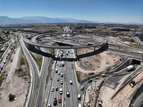vista aérea del nuevo enlace tipo 