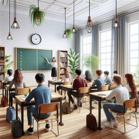 Foto de Pablo Salinas interactuando con estudiantes en un aula de La Pintana