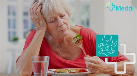 infografía sobre los cambios en el apetito en adultos mayores