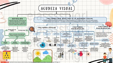 Infografía detallando los rangos de agudeza visual y campo visual para la clasificación de baja visión y ceguera