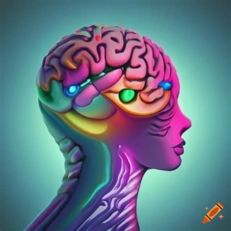Representación visual del cerebro humano y las emociones