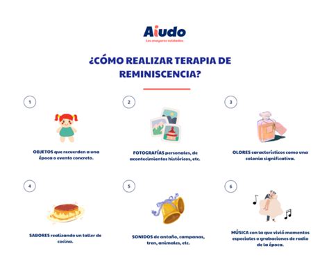 Infografía o esquema sobre los beneficios de la terapia de reminiscencia en personas mayores