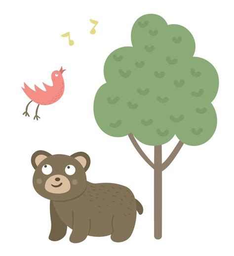 Ilustración de San Ero escuchando el pájaro bajo un árbol