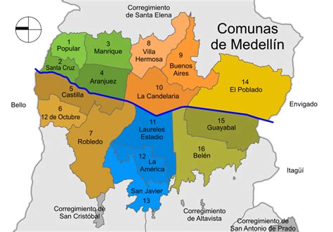Mapa de calor de Medellín identificando las comunas con mayor concentración de adultos mayores y ubicación de los Centros Vida.