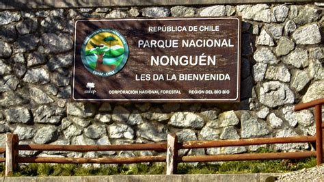 Mapa de ubicación del Parque Nacional Nonguén en la Región del Biobío