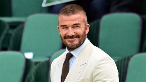 Foto de David Beckham sonriendo