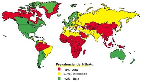 Mapa global mostrando las regiones con alta prevalencia de tuberculosis
