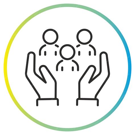 Iconos representando protección, ayuda y denuncia