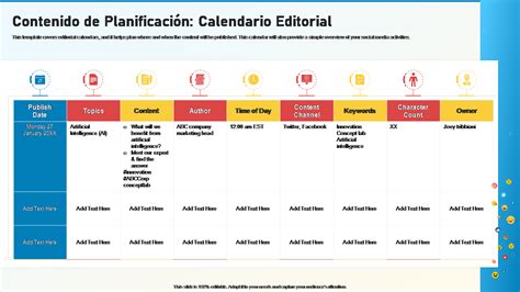 Captura de pantalla de un calendario editorial digital en Trello o Airtable