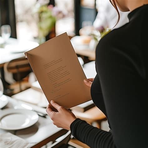 Persona leyendo un menú en Braille en un restaurante de comida rápida