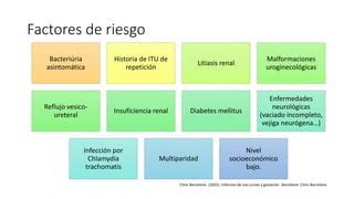 Esquema sobre factores de riesgo de ITU en adultos mayores