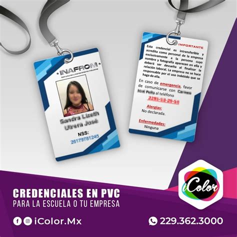Credenciales de PVC con logos de empresas