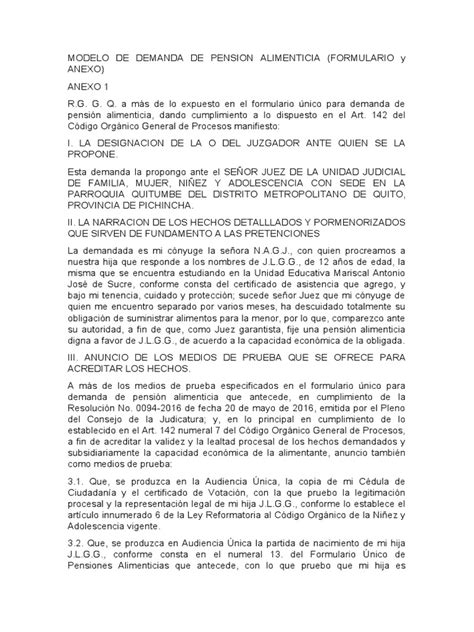 Gráfico explicativo del proceso legal de demanda de pensión alimenticia