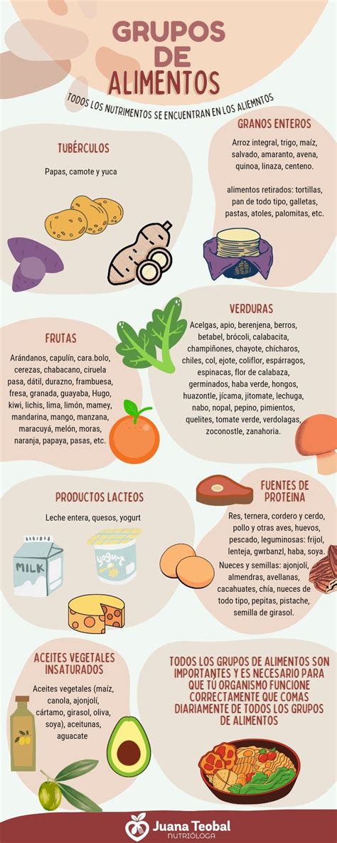 Infografía sobre los grupos de alimentos recomendados para adultos mayores y la importancia de la hidratación.
