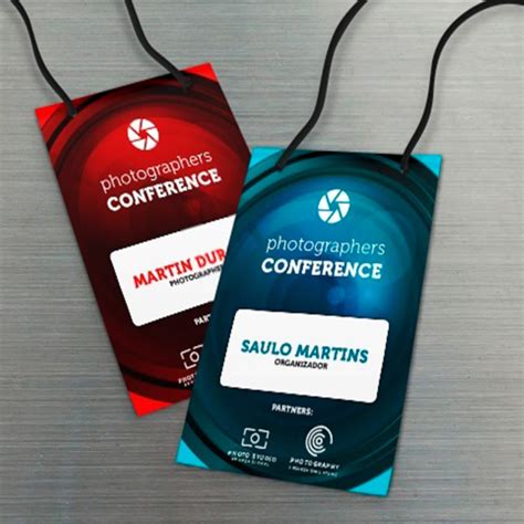 Credencial emplacada extra grande para staff de evento