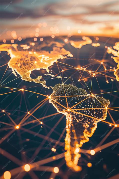 Mapa del mundo con puntos de conexión que representan convenios internacionales de la UCV