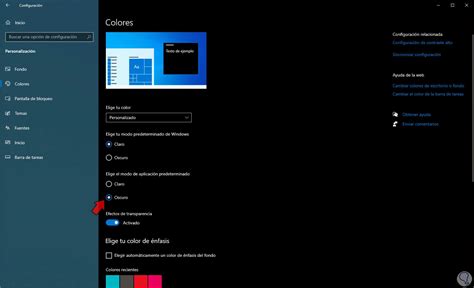 Captura de pantalla: Ruta para activar 