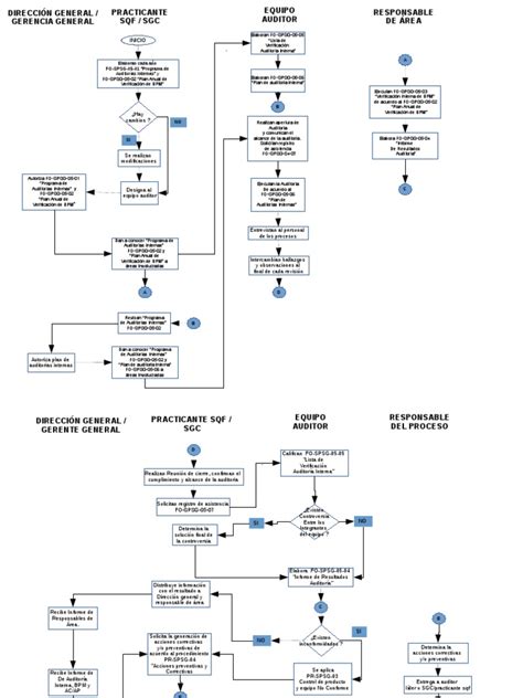 Diagrama de flujo: Proceso de auditoría interna de SENAMA